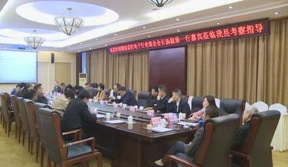 湖南益阳电子行业商会考察团来我县投资考察